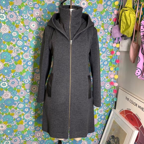 Soia & Kyo Dark Grey Adison Wool Coat Size:M - Picture 1 of 16